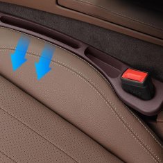 Nikcorp Organizator za auto sjedala, 2 kom, smeđi, 41x6,5 cm, punilo za prostor između sjedala, sprječava ispadanje predmeta