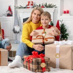 Nikcorp Božićne naljepnice set 192 kom, samoljepljive za adventski kalendar, poklone i dekoracije, vodootporne, 4,5 cm