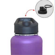 Nikcorp Termo boca od nehrđajućeg čelika s dvostrukom stijenkom, za tople i hladne napitke, nepropusna, ljubičasta 1,2 L