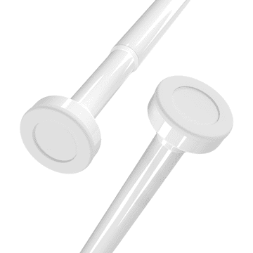 Nikcorp Teleskopska šipka za zavjese bez bušenja, rastezljiva čelična karniša za kupaonicu i tuš, podesiva 70-120 cm, bijela