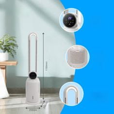 Nikcorp Klimator 3u1 s ovlaživačem zraka, tihi rad, 12 brzina, timer, daljinski upravljač, oscilacija 70°, 2L spremnik, bijeli