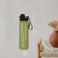 Nikcorp Termos boca 750 ml od nehrđajućeg čelika, nepropusna s bravom za zaključavanje, BPA free, za tople i hladne napitke, zelena