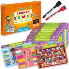 Nikcorp Edukativni set za učenje pisanja brojeva i računanja, višekratne piši-briši ploče s markerima za djecu 3-5 godina