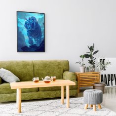 Nikcorp Set za dijamantno slikanje 5D za djecu i odrasle, kreativni hobi i antistres terapija, DIY mozaik za zid, motiv tigra 30x40 cm