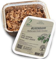 Nikcorp Drveni iverak masline za dimljenje i roštiljanje, bogata aroma dima, za sve vrste roštilja i pušnica, 400 g