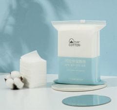 Nikcorp Blazinice za lice pamučne 400 kom za skidanje šminke i hidrataciju, tanke maramice bez vlakana za njegu lica i noktiju