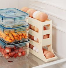 Nikcorp Set kuhinjskih dodataka za jaja s automatskim spremnikom, višenamjenski za pripremu omleta i palačinki, višebojni