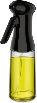 Nikcorp Raspršivač za ulje i ocat za kuhanje i pečenje, staklena boca za kontrolu doziranja, crni, 200 ml