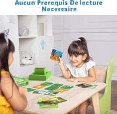 Nikcorp Edukativna dječja kartaška igra za učenje francuskog jezika, pogodi životinju, za 2-6 igrača, 3-6 godina, višebojna