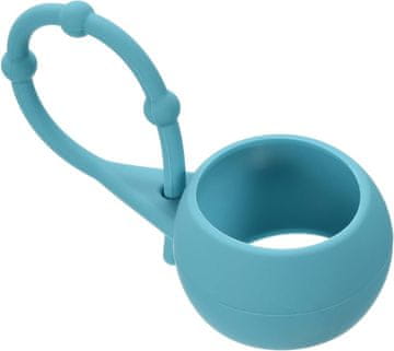 Nikcorp Silikonski držač za golf loptice, reflektirajući, za sigurno nošenje, s podesivim repom, otporan na padove, plavi