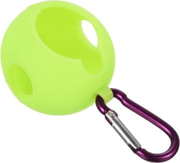 Nikcorp Silikonski držač za golf loptice za torbu, praktičan zaštitni rukav s kopčom za pojas, fleksibilan i izdržljiv, zeleni