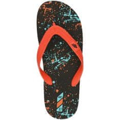 Nikcorp Dječje japanke za ljeto, udobne i lagane, s mekanom EVA pjenom i gumenim remenčićima, crno-plavo-crvene, vel. 33 EU
