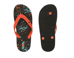 Nikcorp Dječje japanke za ljeto, udobne i lagane, s mekanom EVA pjenom i gumenim remenčićima, crno-plavo-crvene, vel. 33 EU