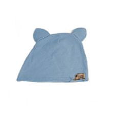 Nikcorp Dječji set kapa s ušima i šal, pamučni, za proljeće i ljeto, prozračan i udoban, plavi