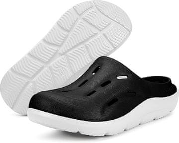 Nikcorp Ortopedske natikače za oporavak, unisex, za ublažavanje bolova u peti i koljenima, s potporom za luk stopala, crne, 36 EU/37 EU