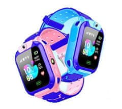 Nikcorp Dječji pametni sat za sigurnost i zabavu, s SOS funkcijom, pozivima, LBS lokatorom, kamerom i edukativnim igrama, rozi