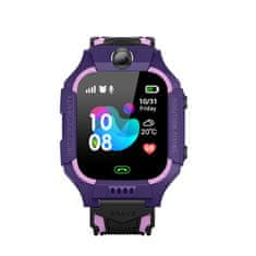 Nikcorp Dječji pametni sat vodootporan IP67 s GPS lokatorom, SOS pozivom, kamerom i igrama za dječake i djevojčice, ljubičasti