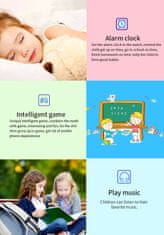 Nikcorp Dječji pametni sat vodootporan IP67 s GPS lokatorom, SOS pozivom, kamerom i igrama za dječake i djevojčice, ljubičasti