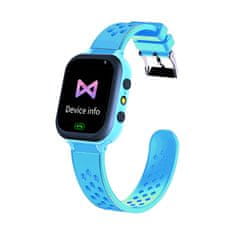 Nikcorp Pametni sat za djecu s GPS lokatorom, SOS pozivom, kamerom i igrama, vodootporan dječji smartwatch, plavi