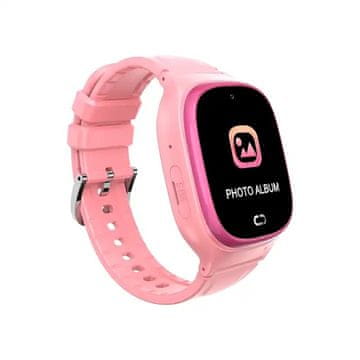 Nikcorp Pametni sat za djecu s GPS lokatorom, SOS poziv, pozivi i chat, kamera, igrice, roza boja