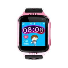 Nikcorp Pametni sat za djecu, vodootporan IP67 s GPS lokatorom, SOS gumbom, pozivima, 16 igrica i HD kamerom, rozi