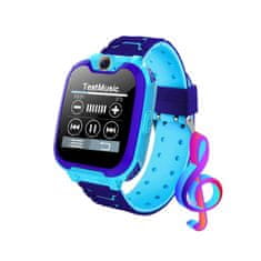 Nikcorp Dječji pametni sat vodootporan IP67 s GPS lokatorom, SOS pozivom, kamerom i igrama za dječake i djevojčice, plavi
