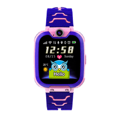 Nikcorp Dječji pametni sat vodootporan IP67 s GPS lokatorom, SOS pozivom, kamerom i igrama za dječake i djevojčice, rozi