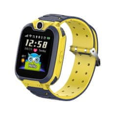 Nikcorp Dječji pametni sat vodootporan IP67 s GPS lokatorom, SOS funkcijom, pozivima i kamerom za dječake i djevojčice, žuti