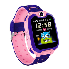 Nikcorp Dječji pametni sat vodootporan IP67 s GPS lokatorom, SOS pozivom, kamerom i igrama za dječake i djevojčice, rozi