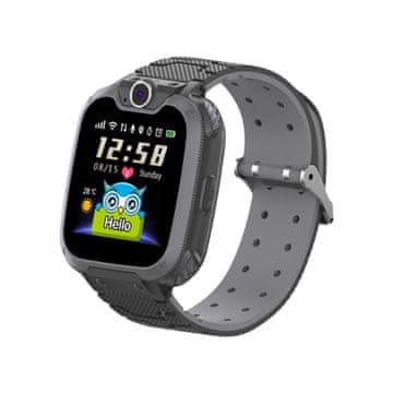 Nikcorp Dječji pametni sat vodootporan IP67 s GPS lokatorom, SOS pozivima, kamerom i igrama za dječake i djevojčice, crni