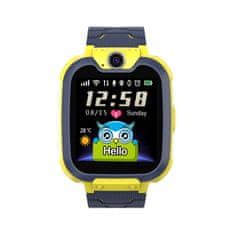 Nikcorp Dječji pametni sat vodootporan IP67 s GPS lokatorom, SOS funkcijom, pozivima i kamerom za dječake i djevojčice, žuti