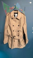 Nikcorp Ženski baloner elegantni s remenom, klasični kroj na gumbe za prijelazno razdoblje, bež boja, veličina L