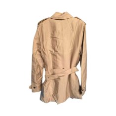 Nikcorp Ženski baloner elegantni s remenom, klasični kroj na gumbe za prijelazno razdoblje, bež boja, veličina L