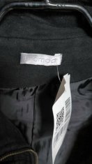 Nikcorp Ženski kaput dugi elegantni za prijelazno razdoblje, udoban i topao za jesen i proljeće, crni, veličina 36