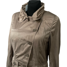 Nikcorp Ženska lagana prijelazna jakna za proljeće i jesen, udobna i elegantna za svakodnevno nošenje, smeđa, veličina 38