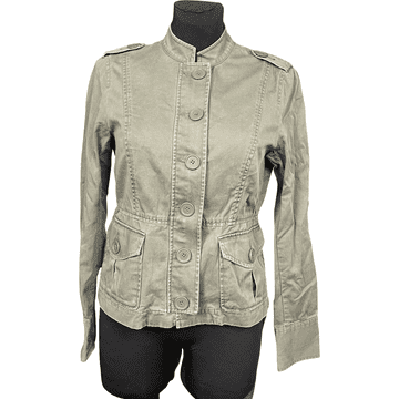 Nikcorp Ženska prijelazna jakna 100% pamuk, lagana i prozračna za proljeće/jesen, udoban kroj za svaki dan, zelena, vel. 38