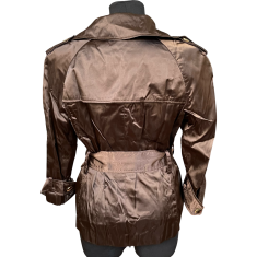 Nikcorp Ženski kaput za prijelazno razdoblje, elegantan i udoban za proljeće i jesen, dugi kroj za zaštitu od vjetra, smeđi, L