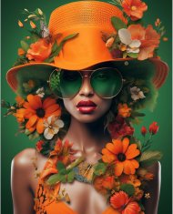 Nikcorp Set za slikanje po brojevima Kokoši, kreativni hobi za odrasle i djecu, s akrilnim bojama i 3 kista, 40 x 50 cm