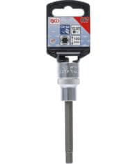 Nikcorp Nasadni ključ šesterokutni za precizan rad, dugački za teško dostupna mjesta, krom-vanadij čelik, 7 mm, 100 mm, 1/2"