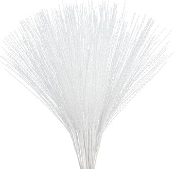 Nikcorp Umjetne božićne grane za dekoraciju 20 kom, elegantni sjaj za blagdanski ugođaj, za vijence i aranžmane, bijele 67 cm