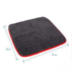 Nikcorp Krpe od mikrovlakana za čišćenje i poliranje auta, set 3 kom, visoko upijajuće, za detailing bez ogrebotina, sive 40x40cm