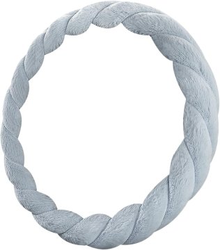 Nikcorp Plišana navlaka za volan, protuklizna i mekana, za toplu i udobnu vožnju, zaštita od habanja, univerzalna, plava, 37-39 cm