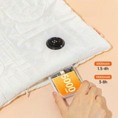 Nikcorp Grijač za ruke i grijaći jastučić 2u1, brzo zagrijavanje, podesiva temperatura, 5000 mAh, bijeli