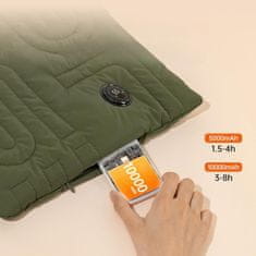 Nikcorp Grijač za ruke i grijaći jastuk 2u1, 10000 mAh, brzo zagrijavanje s podesivom temperaturom za dlanove, trbuh i leđa, zeleni