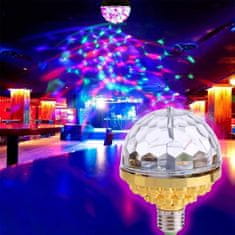 HOME & MARKER® Rotirajuća disko žarulja 6 boja za zabave i partyje, unutarnja i vanjska LED rasvjeta | GLOWELLA