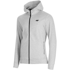 Nikcorp Muška majica s kapuljačom na patent, udobna i topla za sport i slobodno vrijeme, regular fit, siva XXL