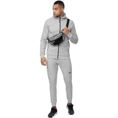 Nikcorp Muška majica s kapuljačom na patent, udobna i topla za sport i slobodno vrijeme, regular fit, siva XXL