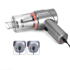 Nikcorp Ručni bežični usisavač 3u1, prijenosni za auto i dom, 18000PA, HEPA filter, 10 nastavaka, baterija 7500mAh, srebrni