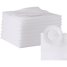 Nikcorp Zaštitne pjenaste vrećice 45 kom, za pakiranje i selidbu, amortizacija udaraca, za staklo, porculan, elektroniku, bijele, 30x30 cm