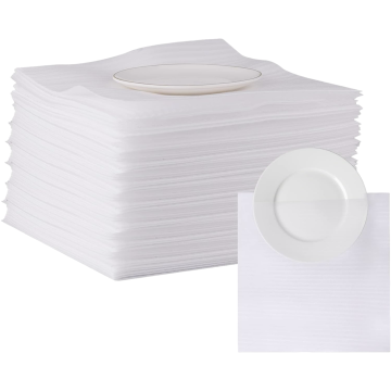 Nikcorp Zaštitne pjenaste vrećice 45 kom, za pakiranje i selidbu, amortizacija udaraca, za staklo, porculan, elektroniku, bijele, 30x30 cm